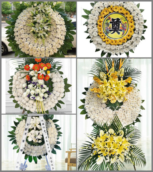 山西晋中寿阳县温家庄乡山底铺村花圈速递